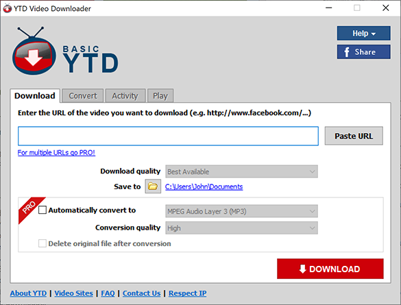 YTD Video Downloader Free Download for PC